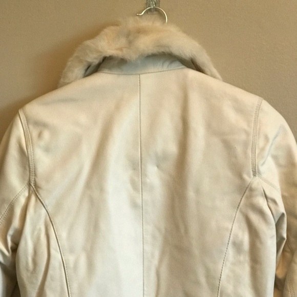 Wilson’s Leather S white leather jacket fluffy - Picture 5 of 9
